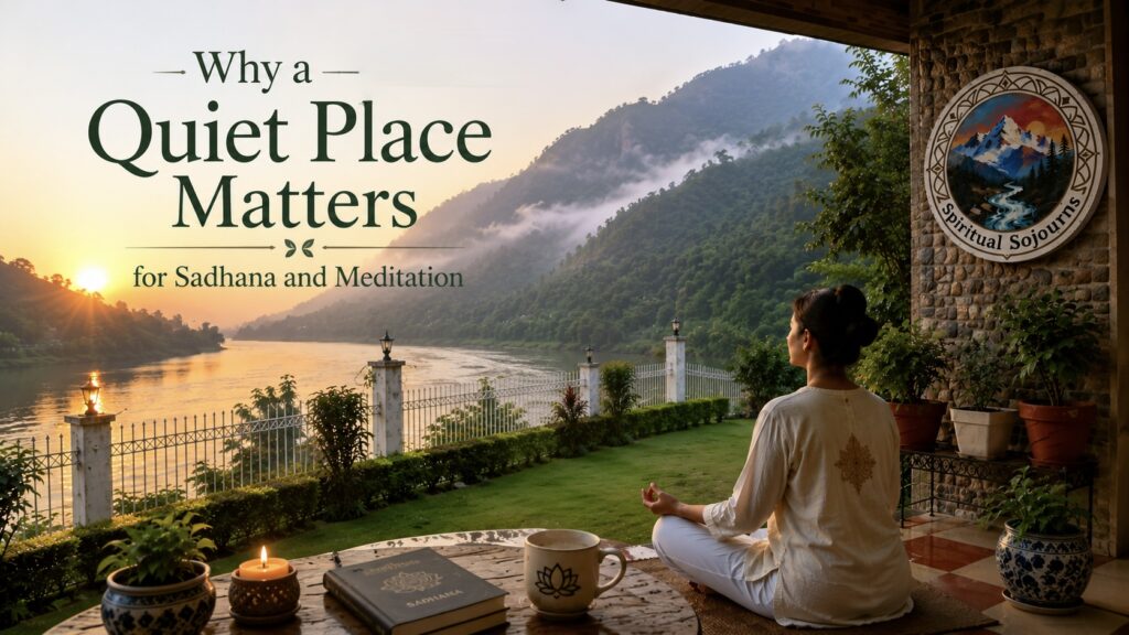 Why a Quiet Place Matters for Sadhana and Meditation Why a Quiet Place Matters for Sadhana and Meditation