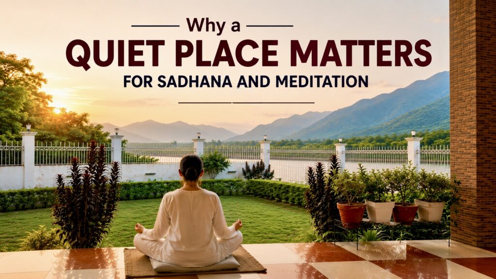 Why a Quiet Place Matters for Sadhana and Meditation